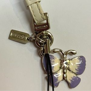 Coach Lavender Butterfly Purse Charm/Key Chain